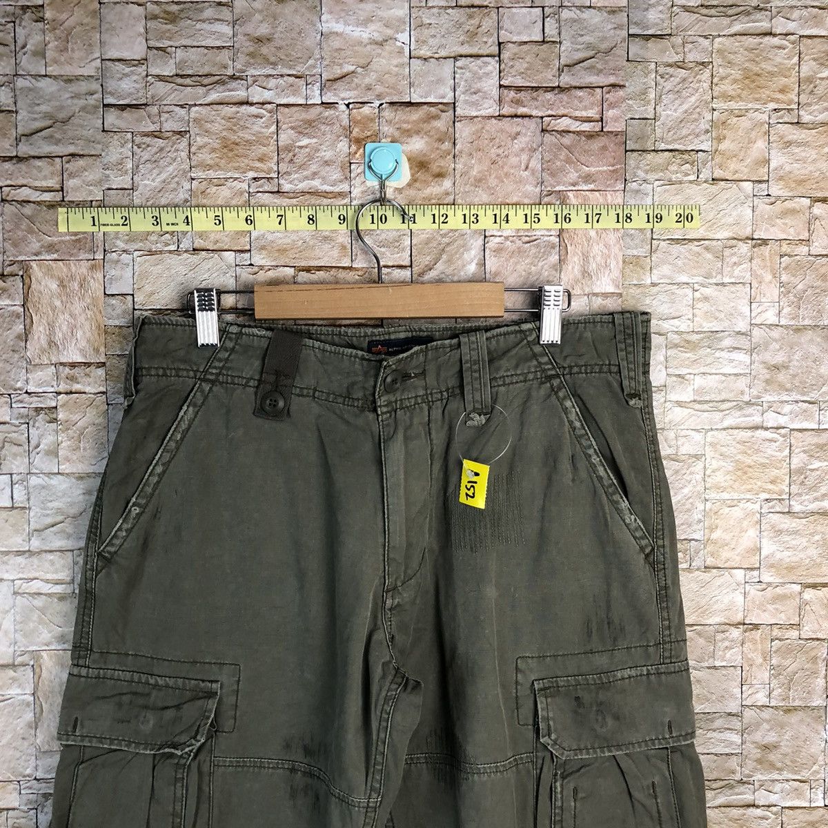 Alpha Industries Alpha Industrie Grey Cargo Multipocket Pants #A152 Size US 31 - 4 Thumbnail