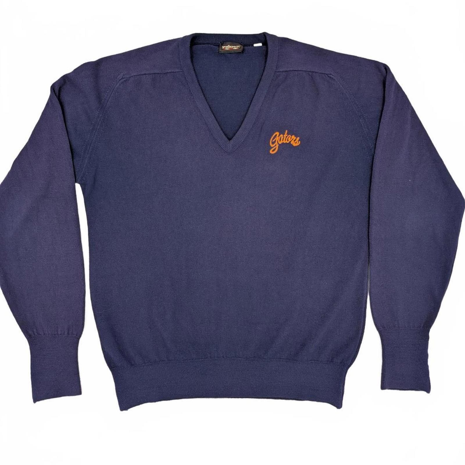Other Vintage SporThomson Florida Gators Knit Sweater L 80s 90s UF Size US L / EU 52-54 / 3 - 3 Thumbnail