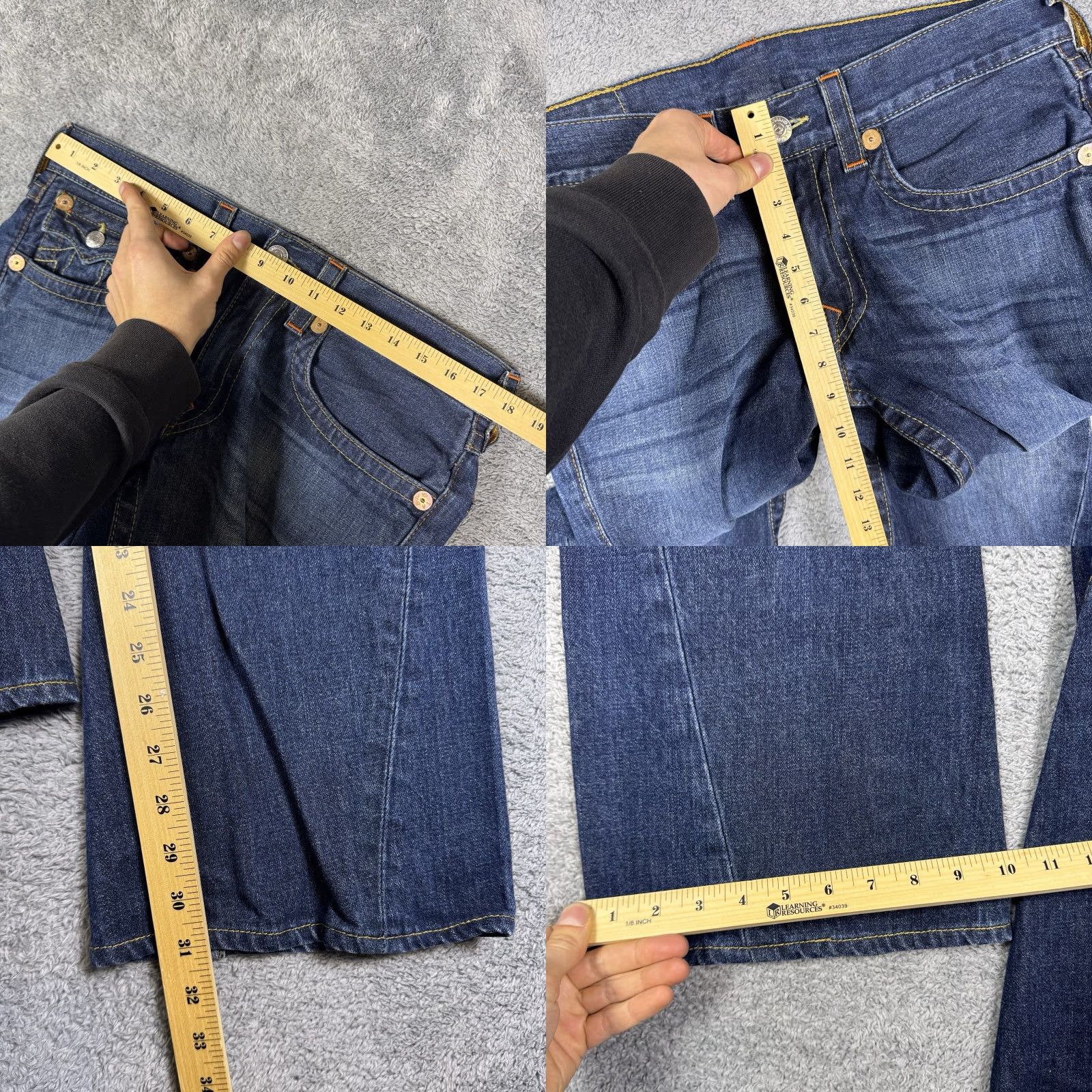 True Religion VINTAGE True Religion Jeans Mens 36x31 Bootcut Denim 5-Pocket Logo USA Made Relaxed 80s 90s Hip Hop Shirt? Size US 33 - 8 Thumbnail