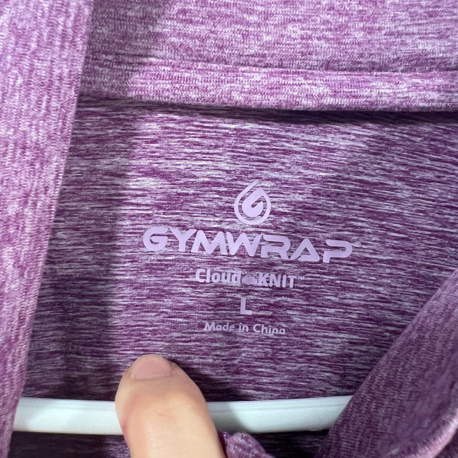 Other Gymwrap Heathered Knit Zip-Up Jacket with Side Pockets Size L / US 10 / IT 46 - 3 Thumbnail