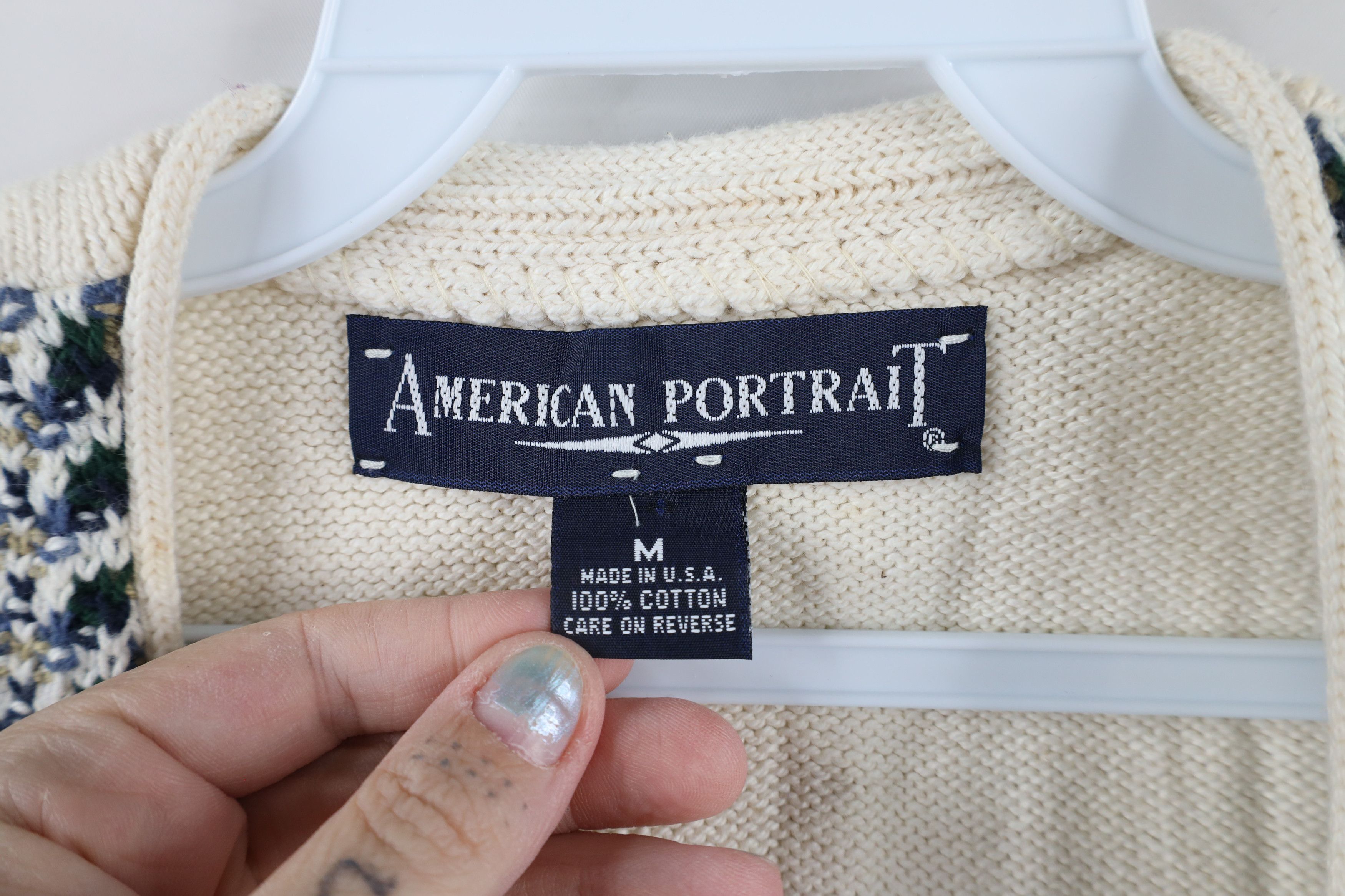 Vintage Vintage 90s Streetwear Herringbone Knit Sweater Vest USA Size US M / EU 48-50 / 2 - 4 Thumbnail