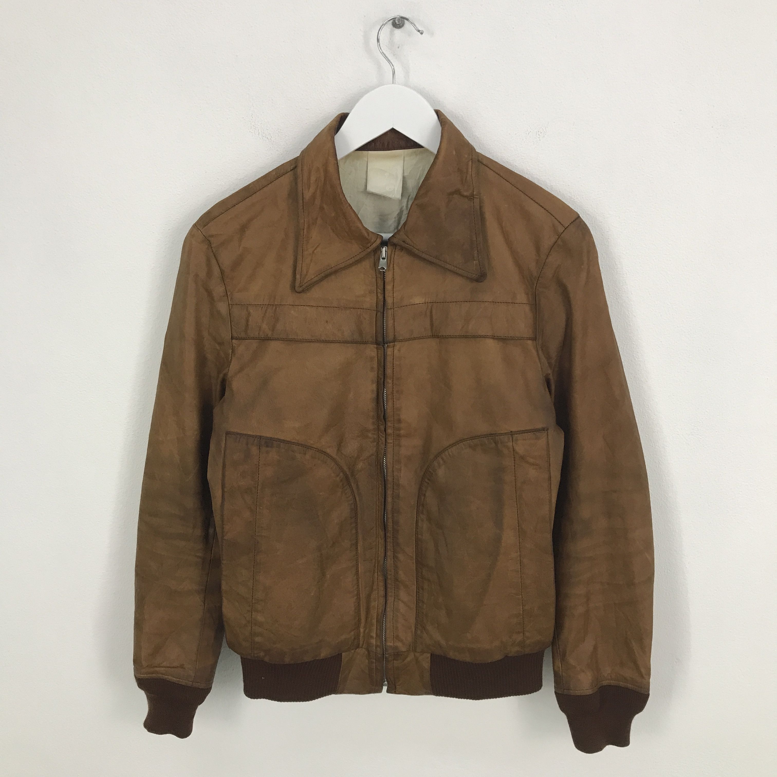 Japanese Brand Japan Liquid leather Bomber jacket Size US M / EU 48-50 / 2 - 1 Thumbnail