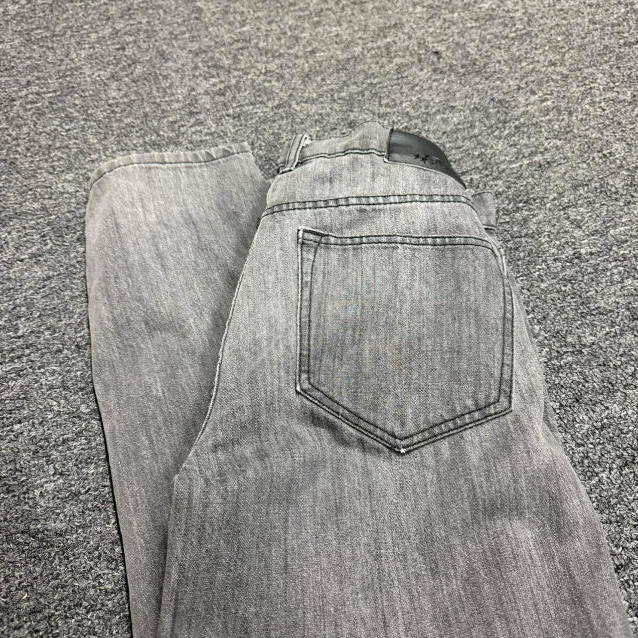 Designer XXX RUDE Men's Grey Jeans Size US 34 / EU 50 - 4 Thumbnail