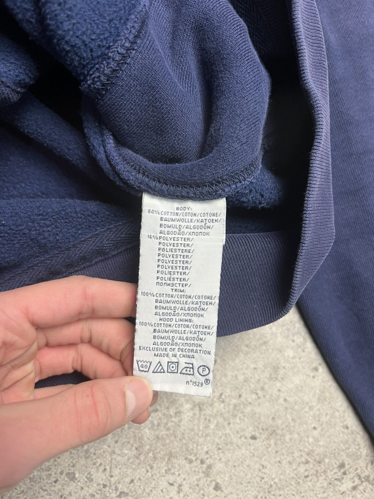 Polo Ralph Lauren Vintage 90s Polo Ralph Lauren Zip Up Hoodie Blue faded Size US M / EU 48-50 / 2 - 10 Thumbnail