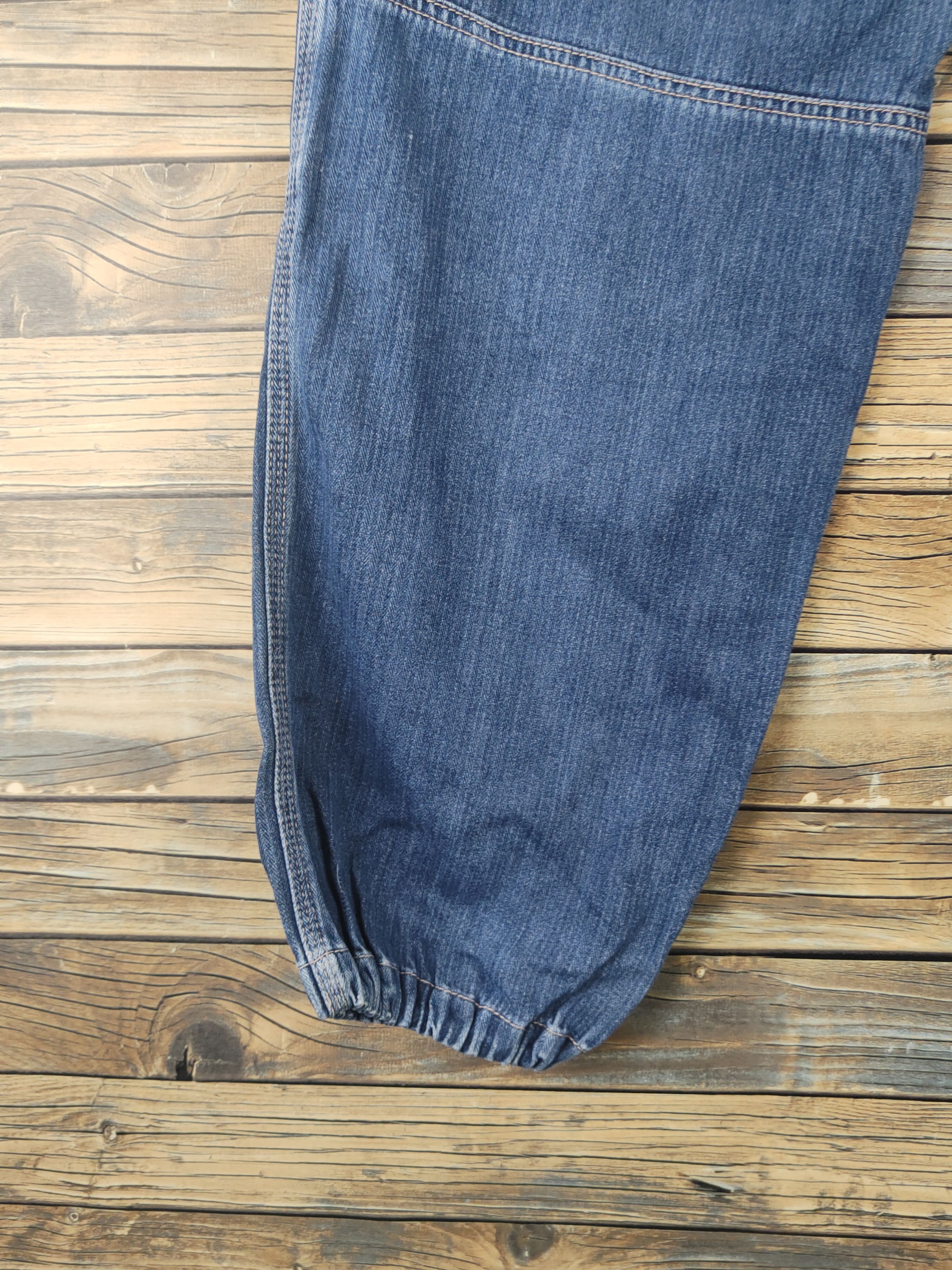 Vintage DL Evenriver Blue Distressed Ripped Jogger Jeans #1863 Size US 31 - 10 Thumbnail