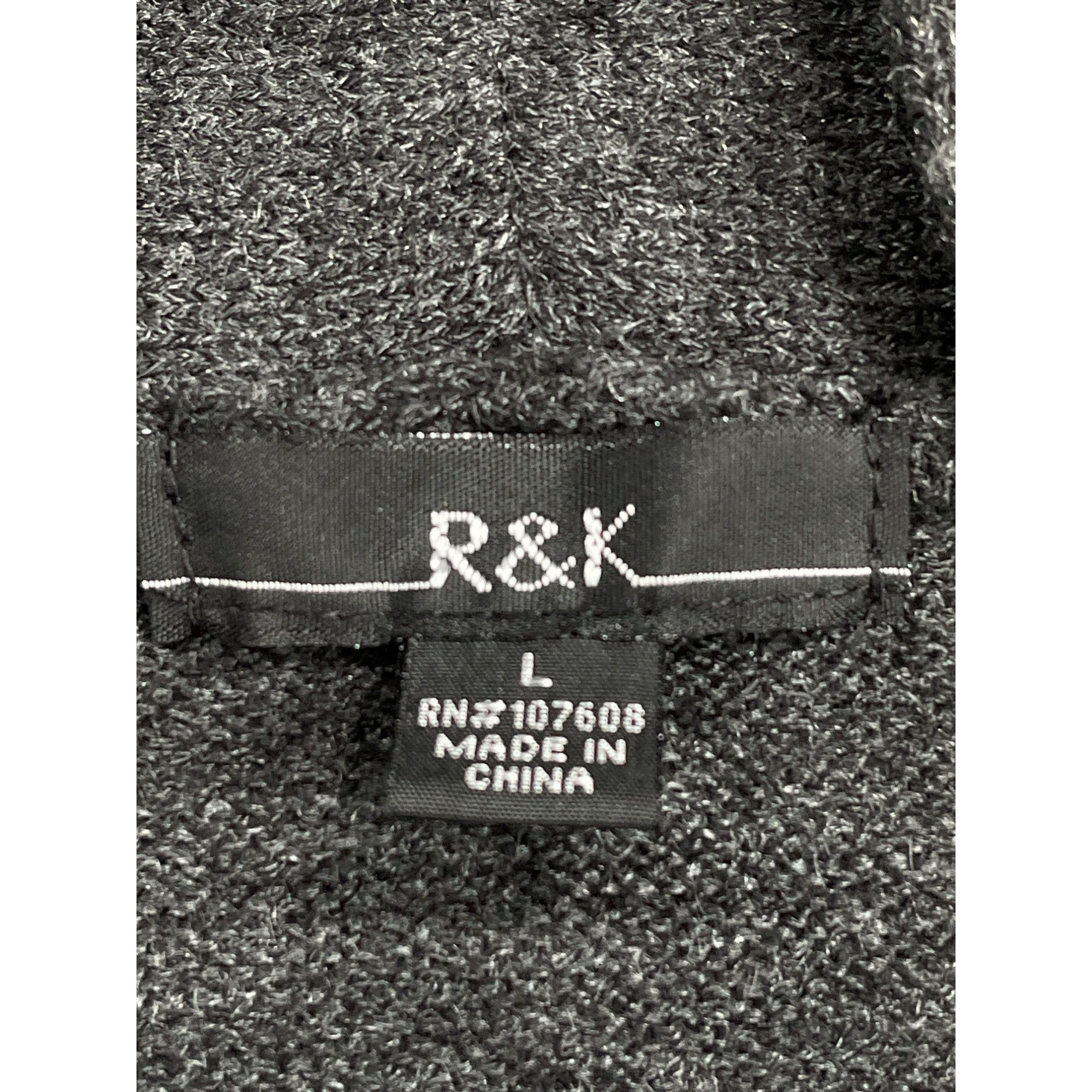 Designer R and K SKU 7642 Womens Gray Knit Knee Length Dress Size L Size L / US 10 / IT 46 - 10 Thumbnail
