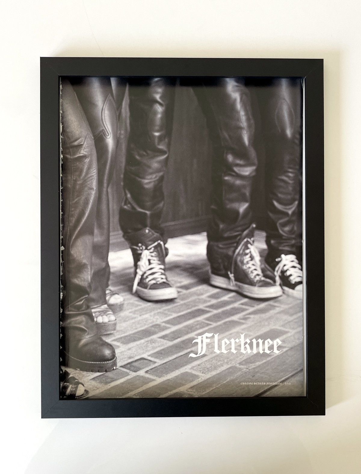 Chrome Hearts × Designer × Vintage Chrome Hearts Flerknee Poster framed 9x11 Size ONE SIZE - 1 Thumbnail