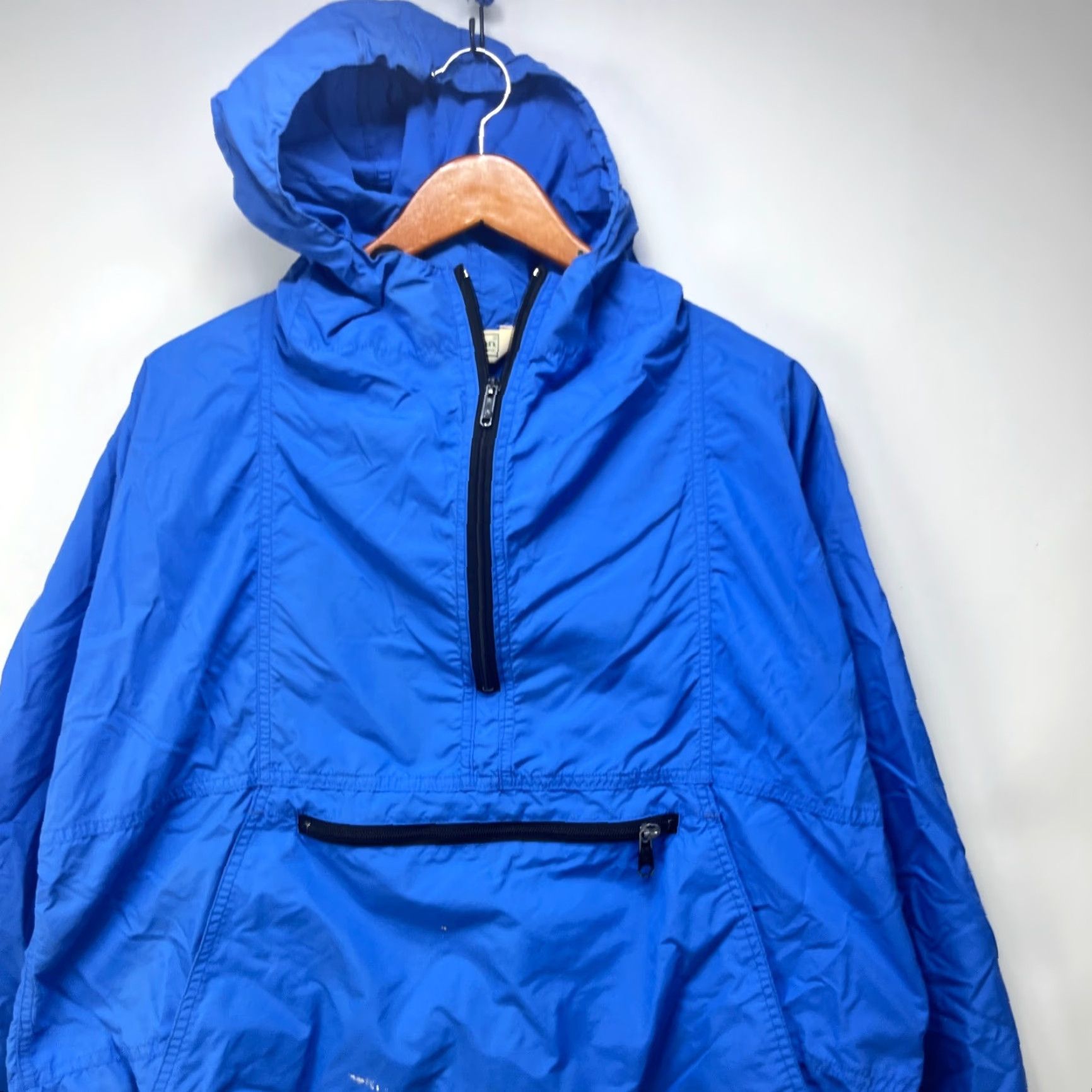 Vintage VINTAGE LL Bean Hooded Windbreaker Jacket L Regular Blue 90s Skull Logo Zip Jacket Mens Size US L / EU 52-54 / 3 - 2 Thumbnail