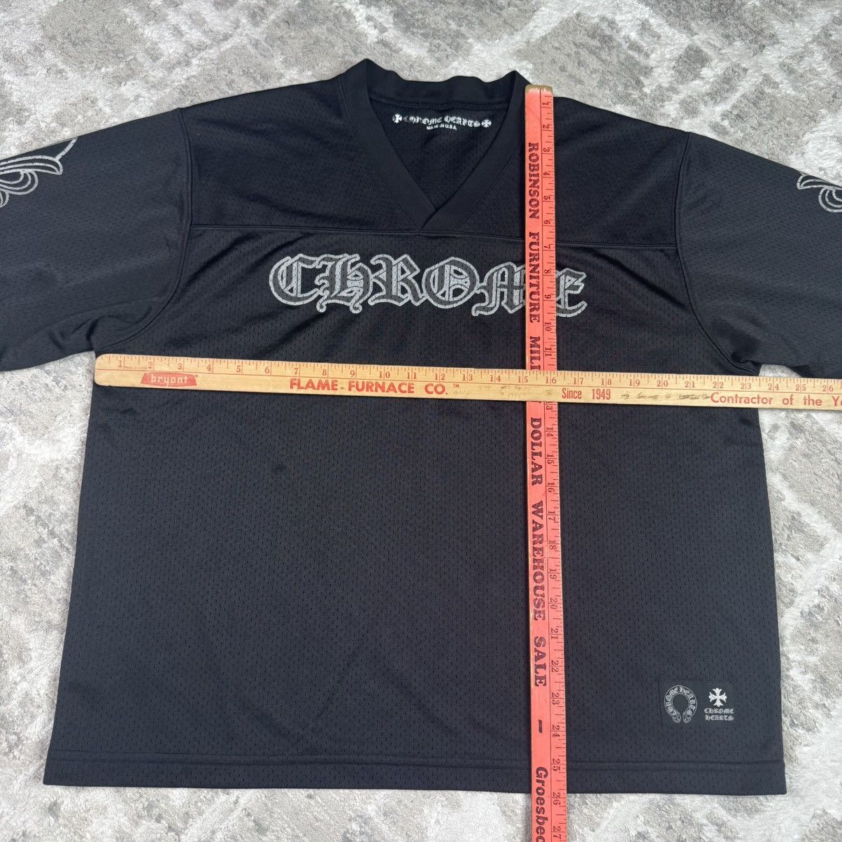 Chrome Hearts Mesh stadium floral long sleeve jersey Size US M / EU 48-50 / 2 - 14 Thumbnail