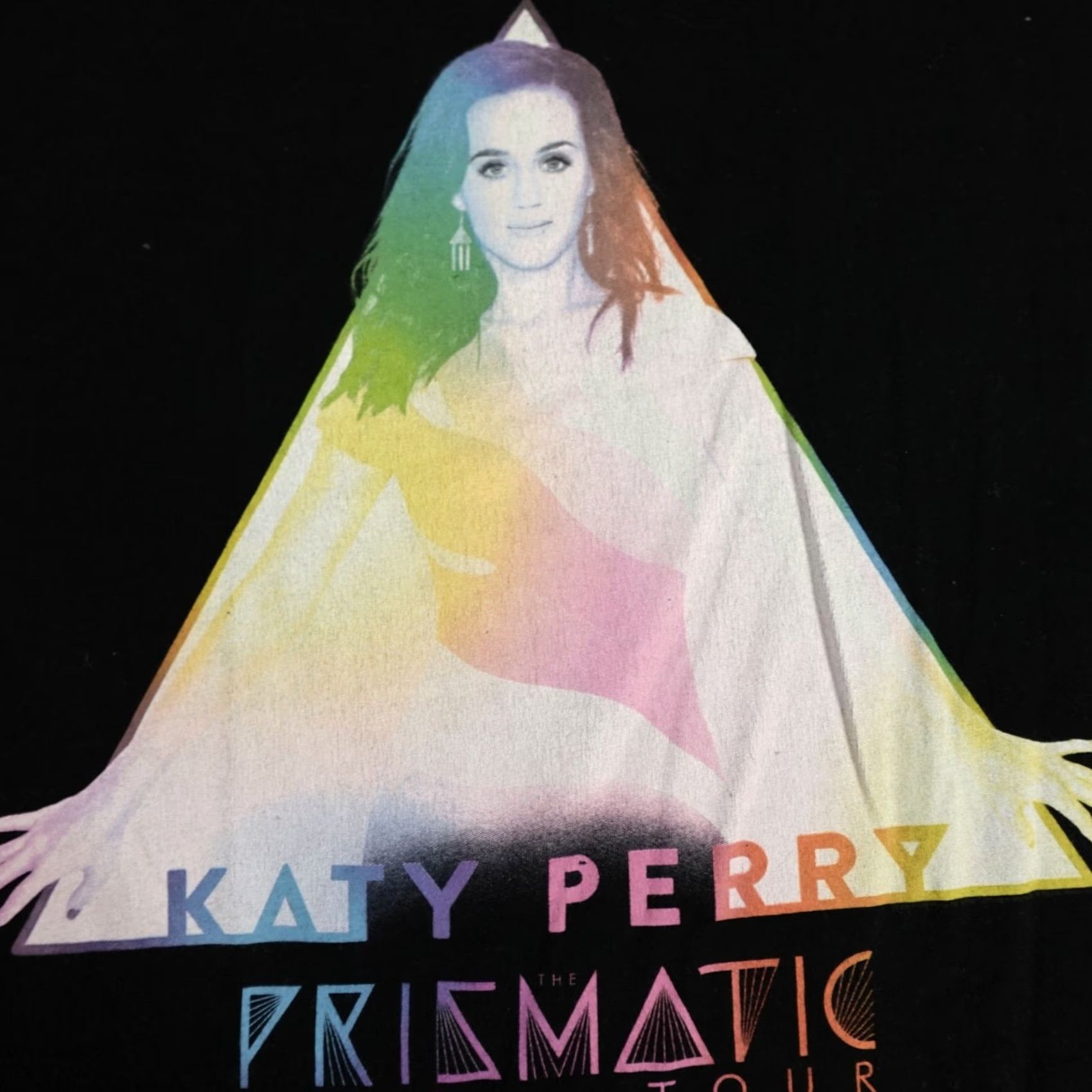 Doublet Katy Perry Shirt Medium Prismatic Tour Concert Double Sided T-Shirt Women M Black Crew Neck Short Sleeve Vintage: No Size M / US 6-8 / IT 42-44 - 2 Thumbnail