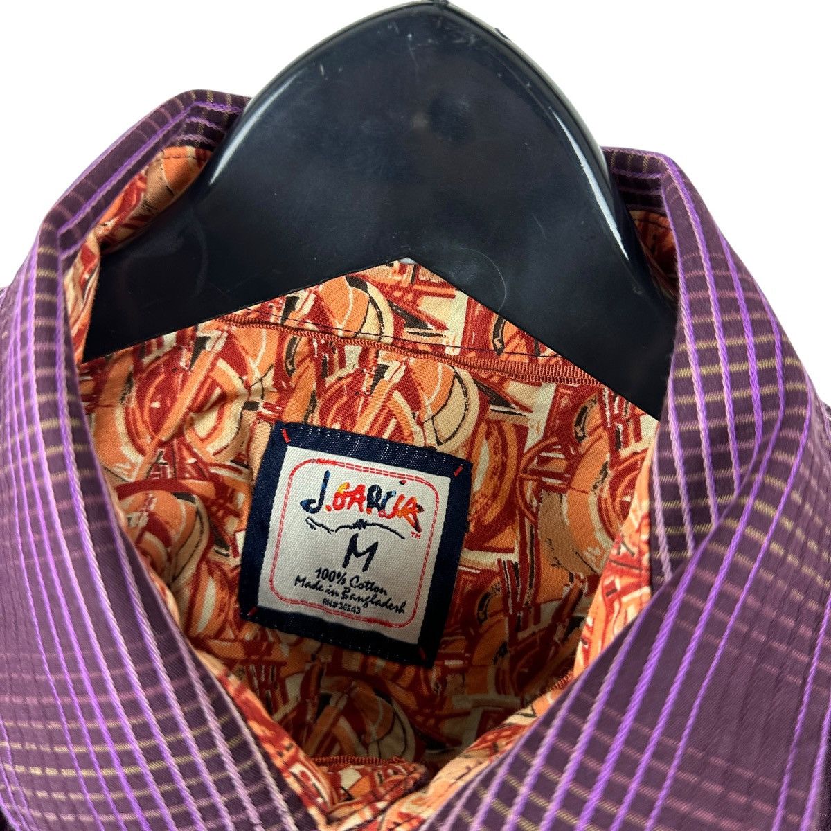 Other Mens Y2K J Garcia Purple Button Down Dress Shirt Size US M / EU 48-50 / 2 - 7 Thumbnail