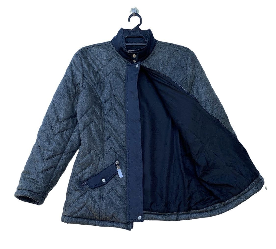 Fendi × Vintage Vtg 90s Fendi Jeans quilted design down jacket zip up Size M / US 6-8 / IT 42-44 - 6 Thumbnail