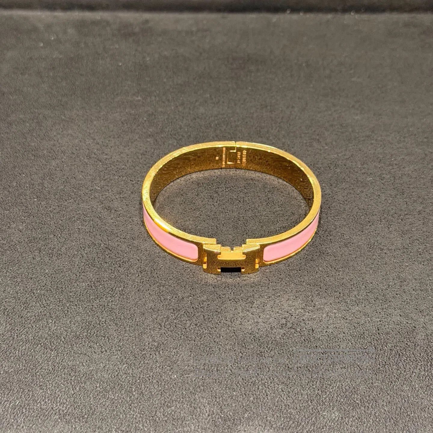 HERMES Clic H Enamel Bracelet.