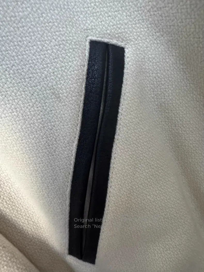 Saint Laurent Paris Saint Laurent Paris Ivory White Leather Patchwork Baseball Size US M / EU 48-50 / 2 - 6 Thumbnail