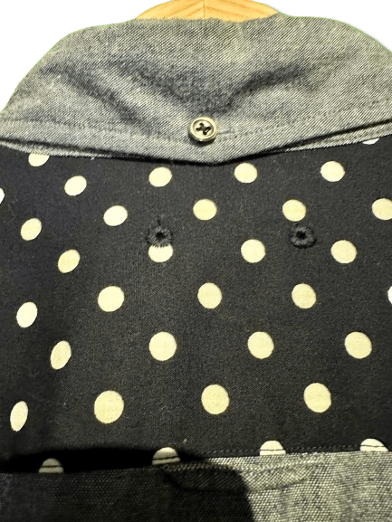 Japanese Brand × Sophnet. SOPHNET. Indigo Chambray Panel Button Down Long Sleeve Shirt Size US M / EU 48-50 / 2 - 7 Thumbnail