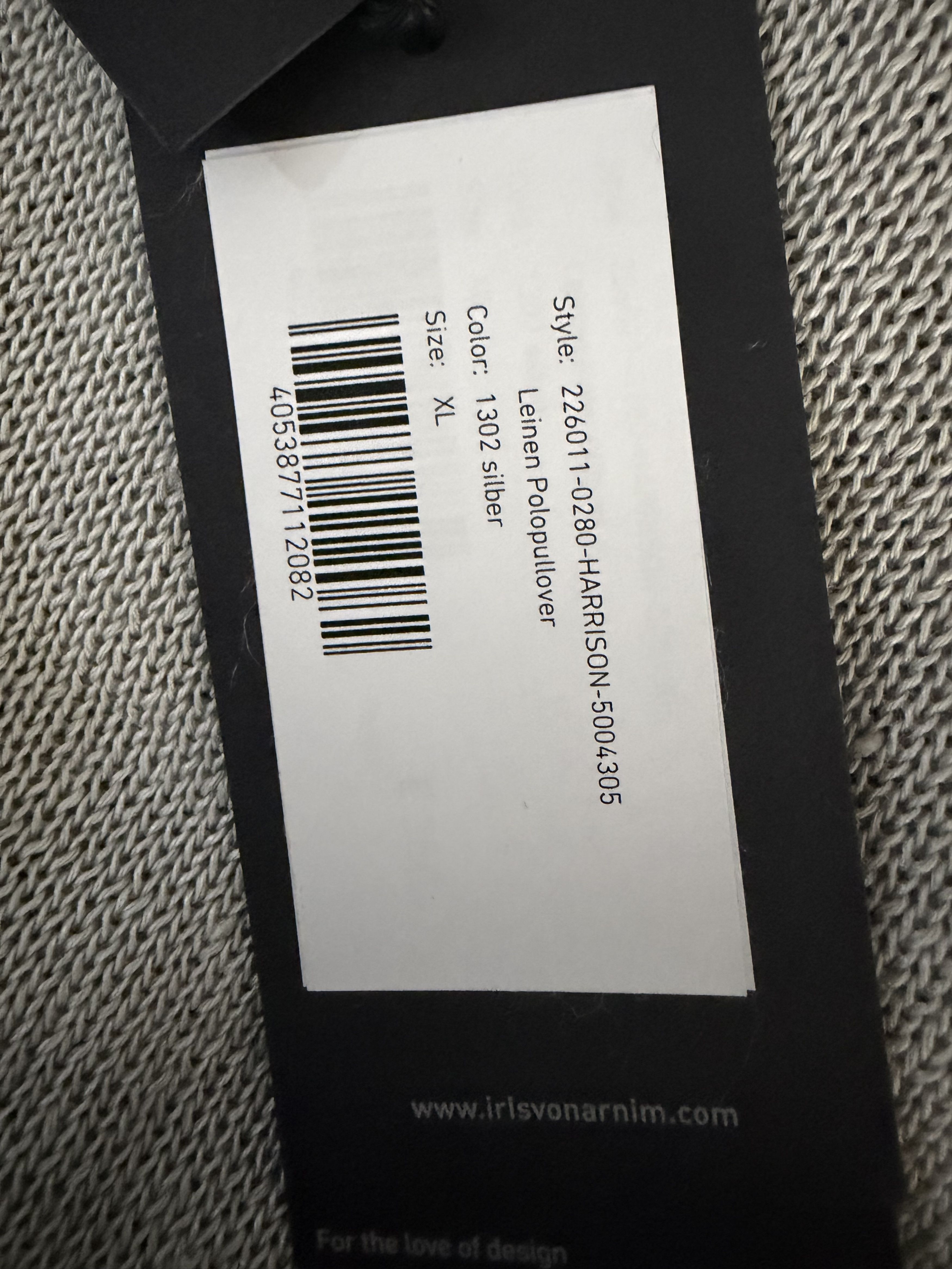 Iris von Arnim Johnny Collar Linen Knit Polo Size US XL / EU 56 / 4 - 10 Thumbnail