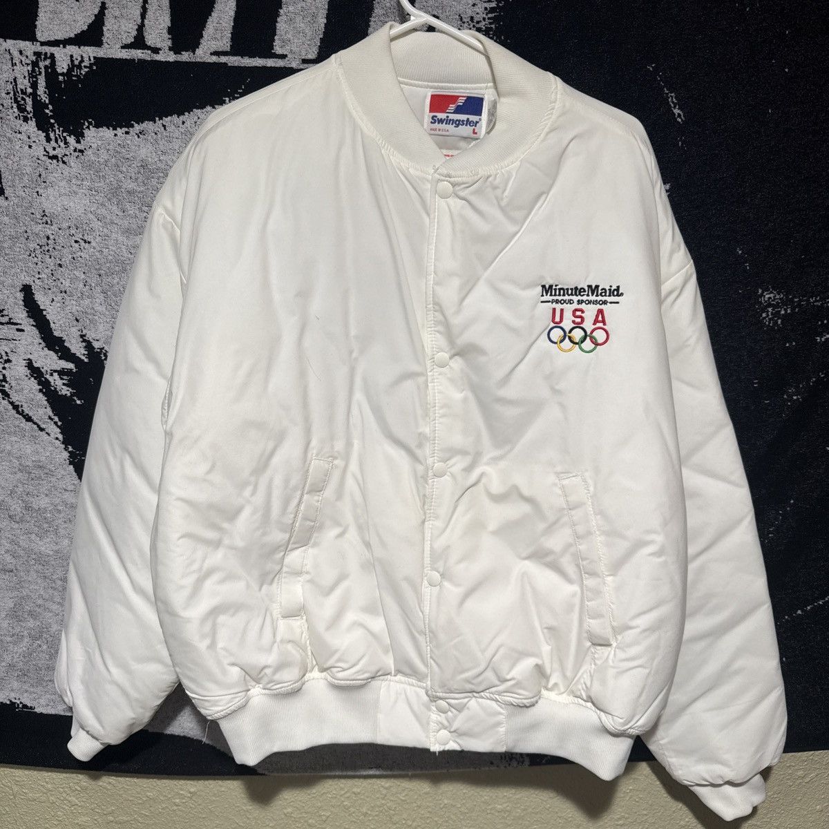 Swingster VTG NWOT Swingster 1988 Olympics Bomber Jacket Sz L Size US L / EU 52-54 / 3 - 1 Thumbnail