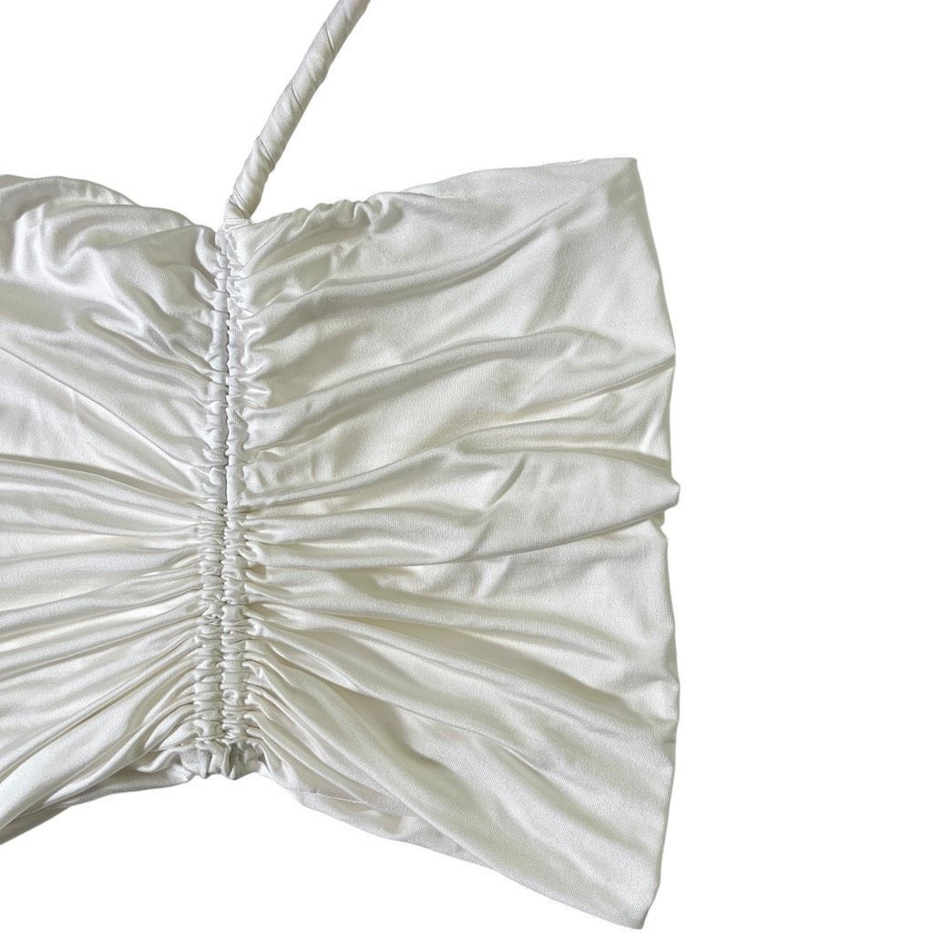 Magda Butrym Magda Butrym One Shoulder Top in Cream Size M / US 6-8 / IT 42-44 - 4 Thumbnail