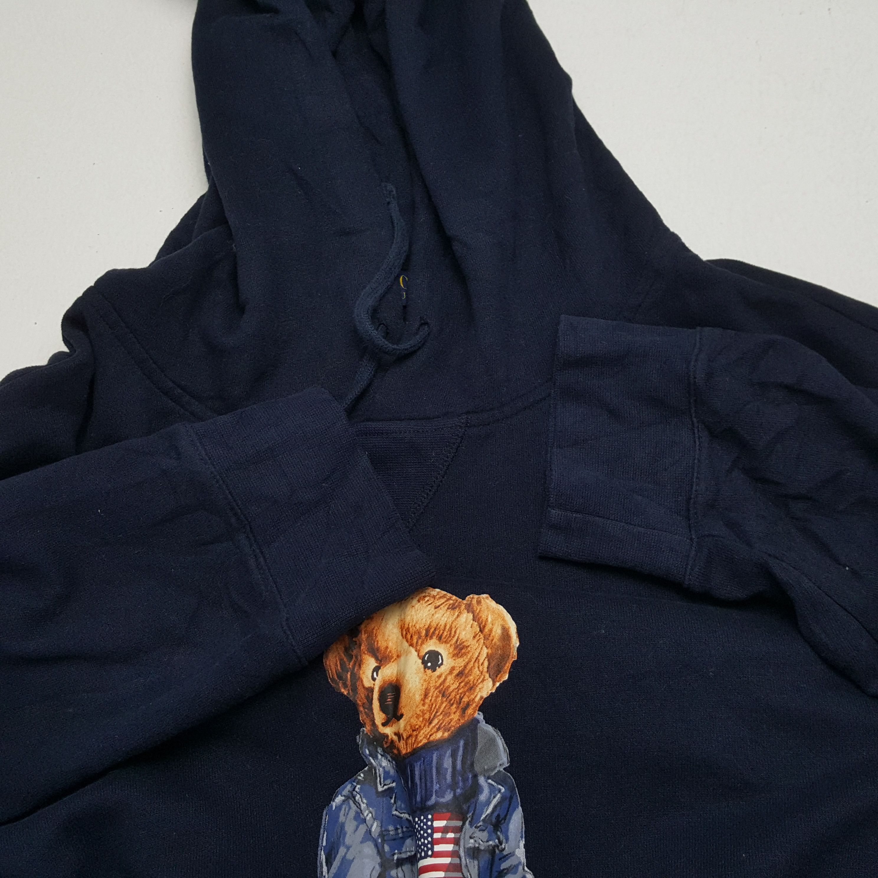 Polo Ralph Lauren × Vintage POLO BEAR by RALPH LAUREN Center Design Hoodies Size US XXL / EU 58 / 5 - 9 Thumbnail