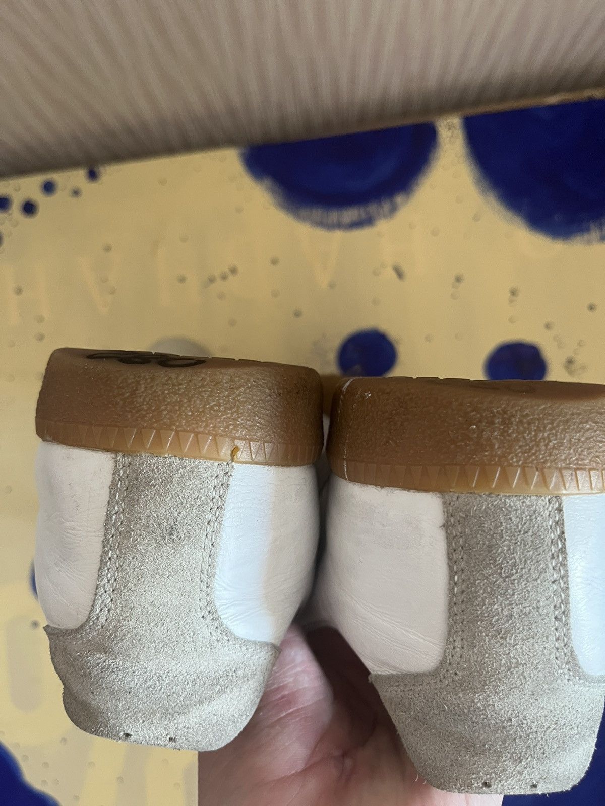 Maison Margiela MAISON MARGIELA replica gats low white/gray leather sneakers Size US 6.5 / EU 39-40 - 18 Thumbnail