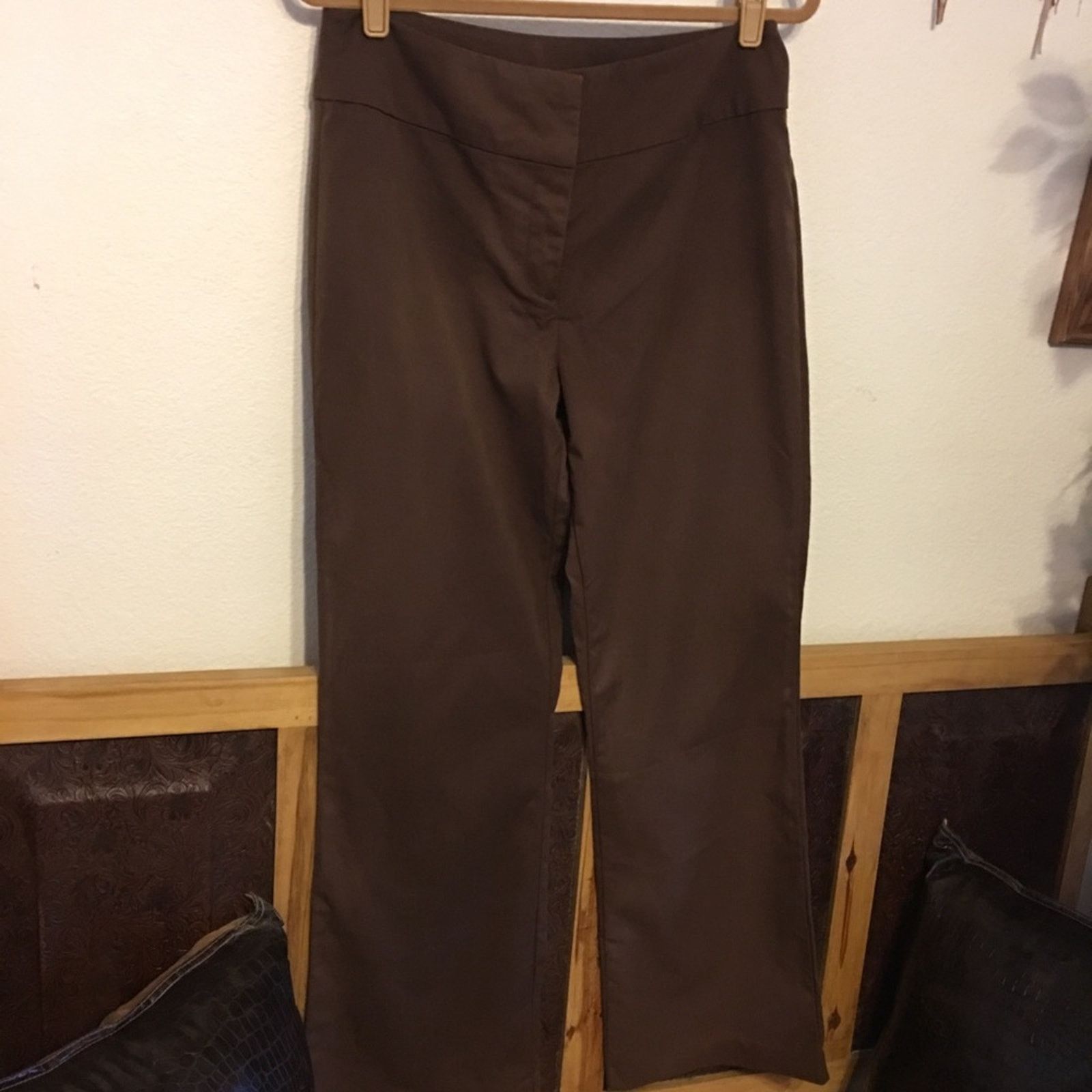 Other Metro style brown boot cut stretch slacks 12 Size 34" / US 12 / IT 48 - 2 Thumbnail