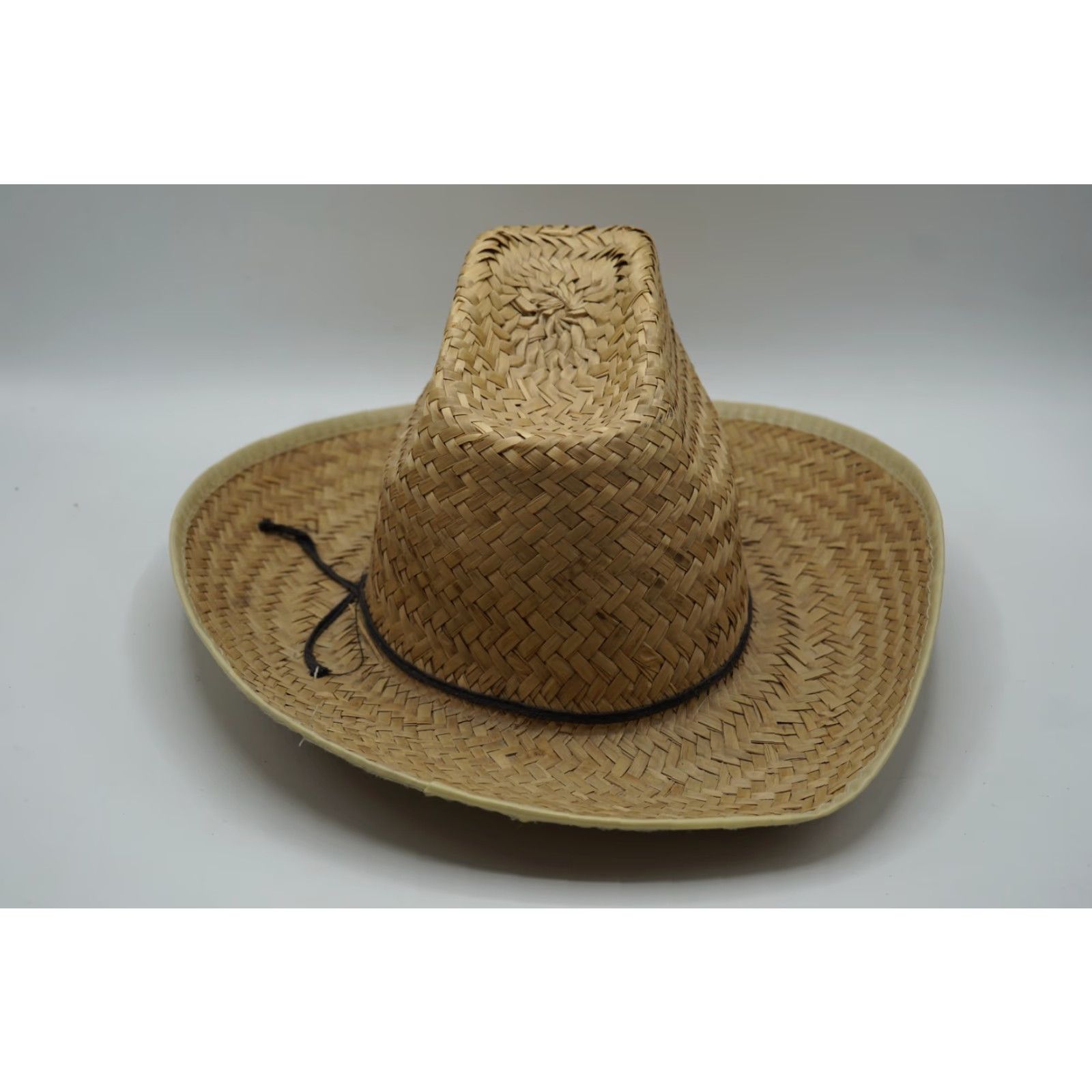 Vintage VINTAGE Classic Straw Cowboy Hat Western Costume Accessory Sun Protection Size ONE SIZE - 3 Thumbnail