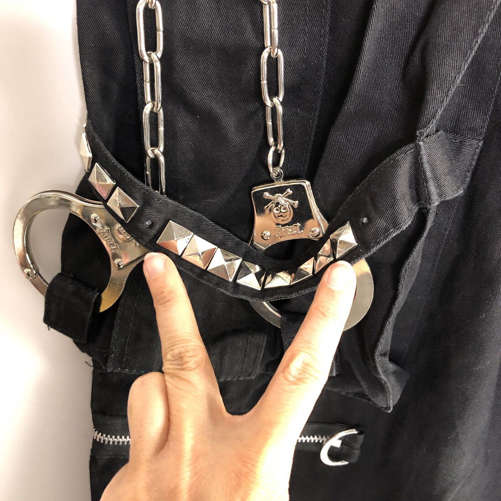 Tripp NYC Tripp NYC Y2K Baggy Bondage Black Pants L Goth Skate Grunge Size US 36 / EU 52 - 4 Thumbnail