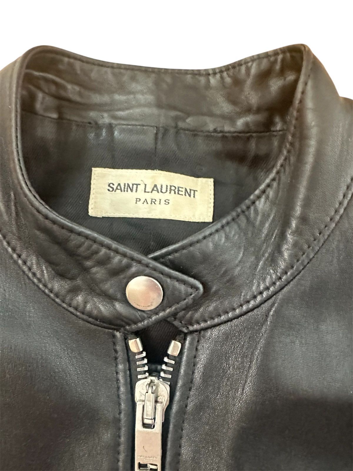 Saint Laurent Paris Saint Laurent FW14 Cafe Racer Leather Jacket Size US S / EU 44-46 / 1 - 3 Thumbnail