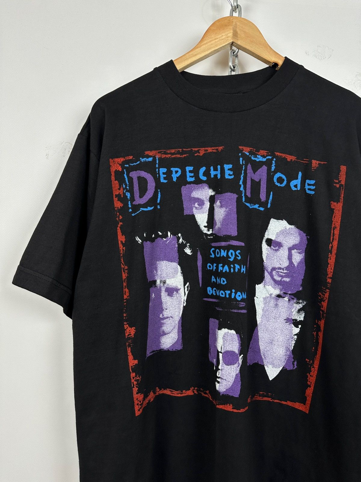 Band Tees 1993 Vintage Depeche Mode Songs of Faith and Devotion Tour Size US XL / EU 56 / 4 - 4 Thumbnail