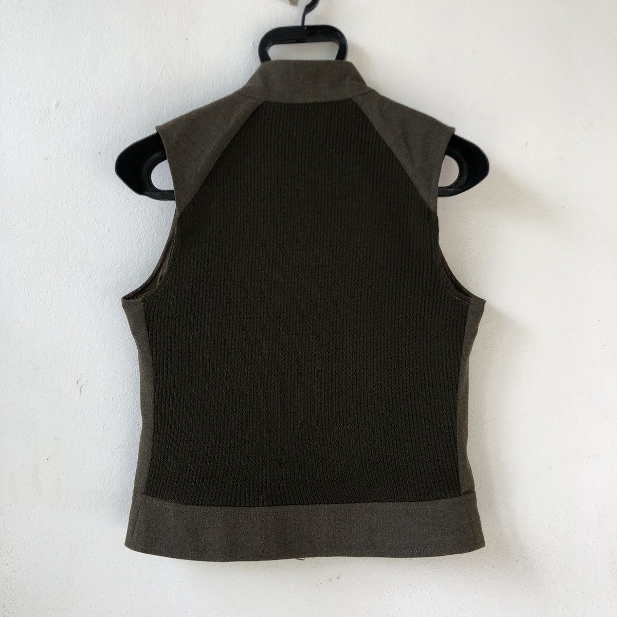 Other ALAIN MANOUKIAN Zip Up Knit Back Vest Size M / US 6-8 / IT 42-44 - 7 Thumbnail