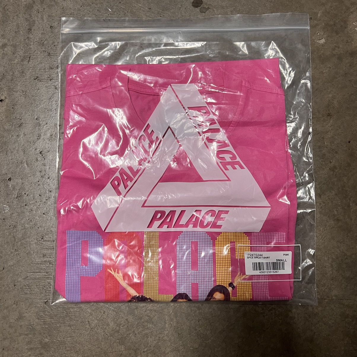 image of Palace Spice Girls Tshirt / Size Small - Pink (Autumn 2023), Men's