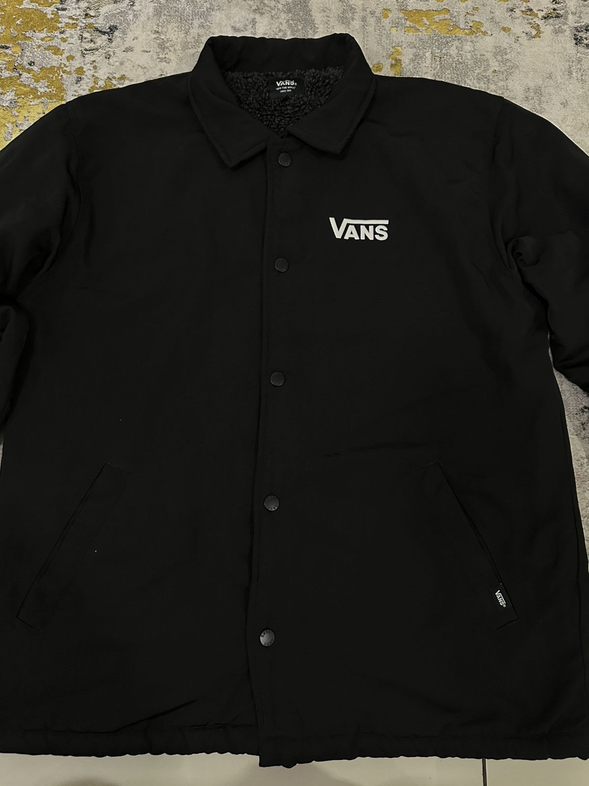 Vans Vans Coach Jacket Checkerboard Logo Sherpa InnerDesign Skate Size US M / EU 48-50 / 2 - 4 Thumbnail