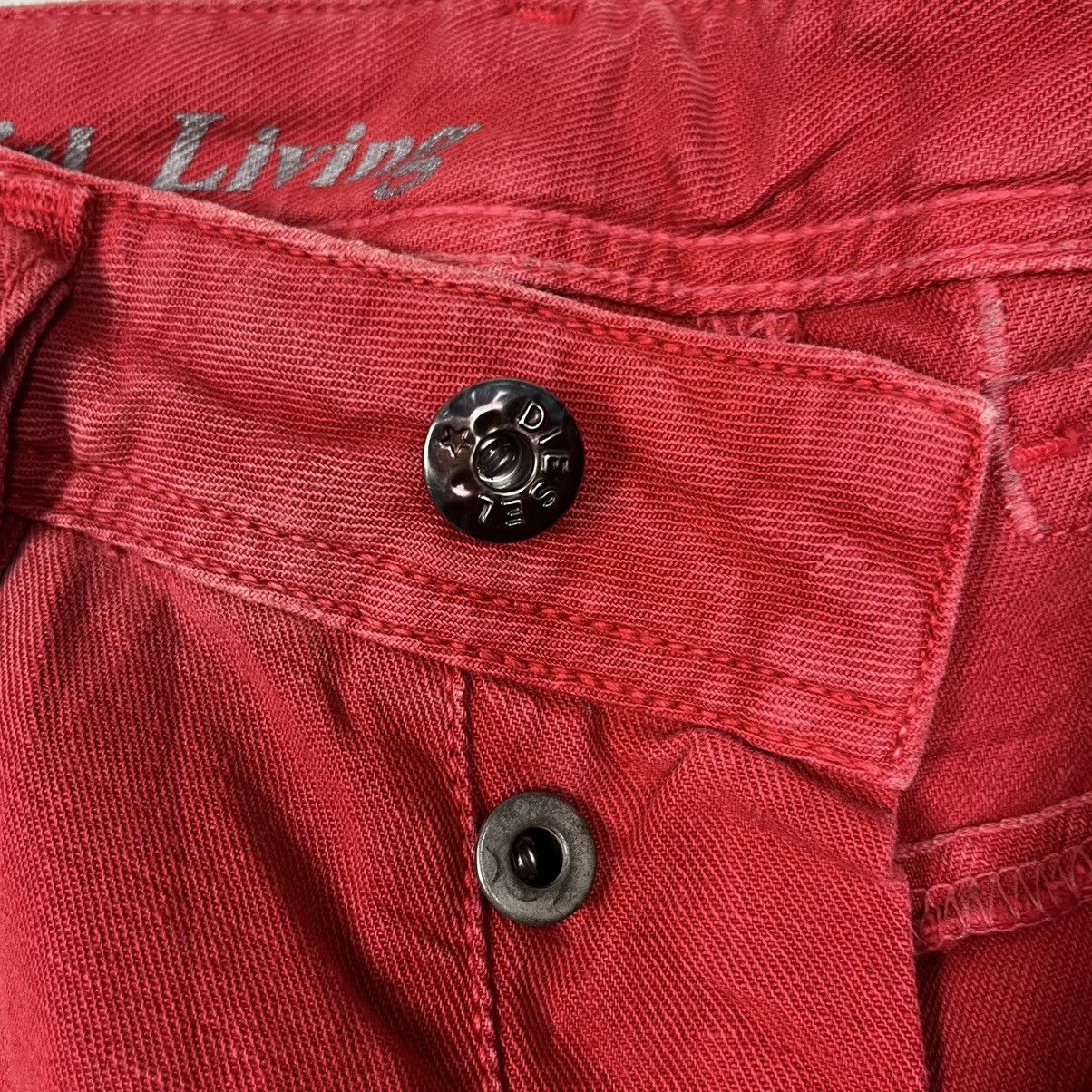 Diesel Vintage Diesel Italian Designer Avant Garde Denim Jeans Size US 34 / EU 50 - 19 Thumbnail