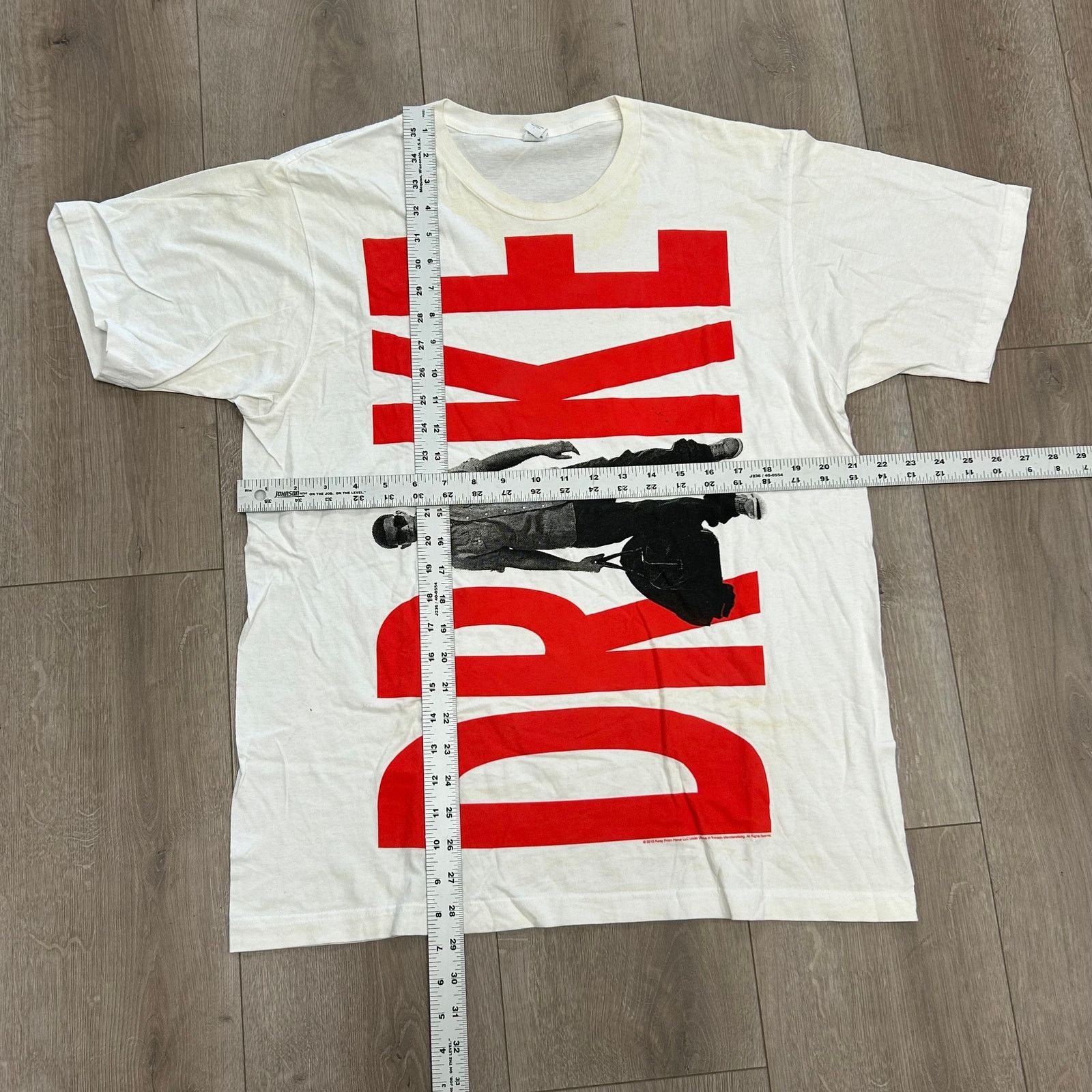 Vintage 2010 Drake Thank Me Later Vertical Logo Music T Shirt Large Size US L / EU 52-54 / 3 - 5 Thumbnail