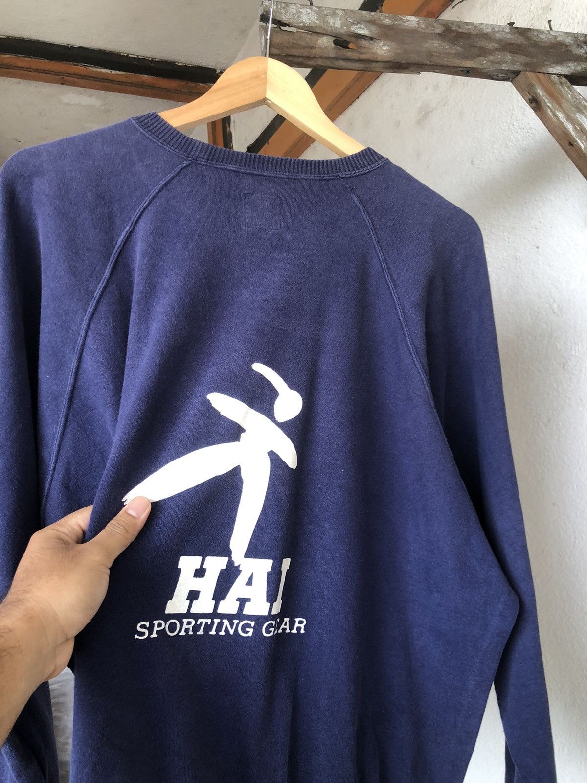 Hai Sporting Gear Vintage Hai Sporting Gear by Issey Miyake Faded Sweatshirt Size US M / EU 48-50 / 2 - 16 Thumbnail