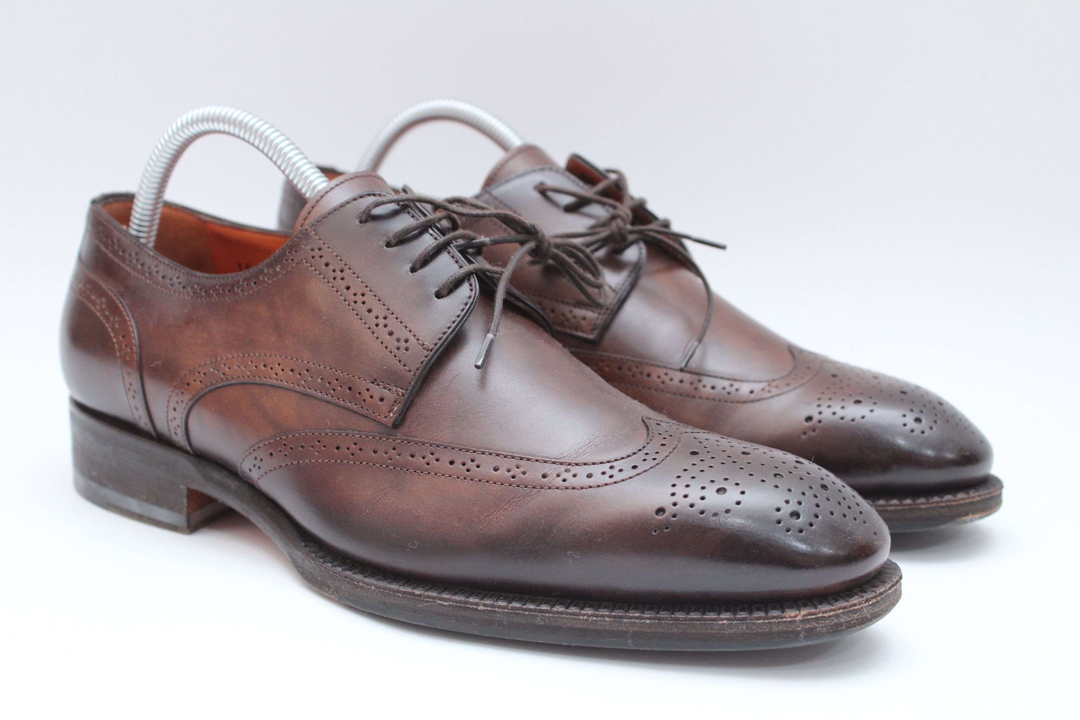 Santoni Santoni Derby Leather Shoes Size 6 UK Authentic Size US 7.5 / EU 40-41 - 9 Thumbnail