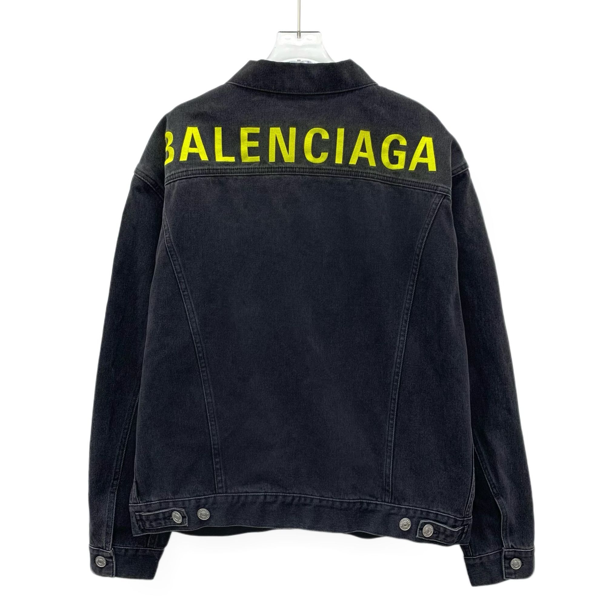 Balenciaga Balenciaga Black Cotton-Blend Denim Jacket Single-Breasted L Size US L / EU 52-54 / 3 - 10 Thumbnail