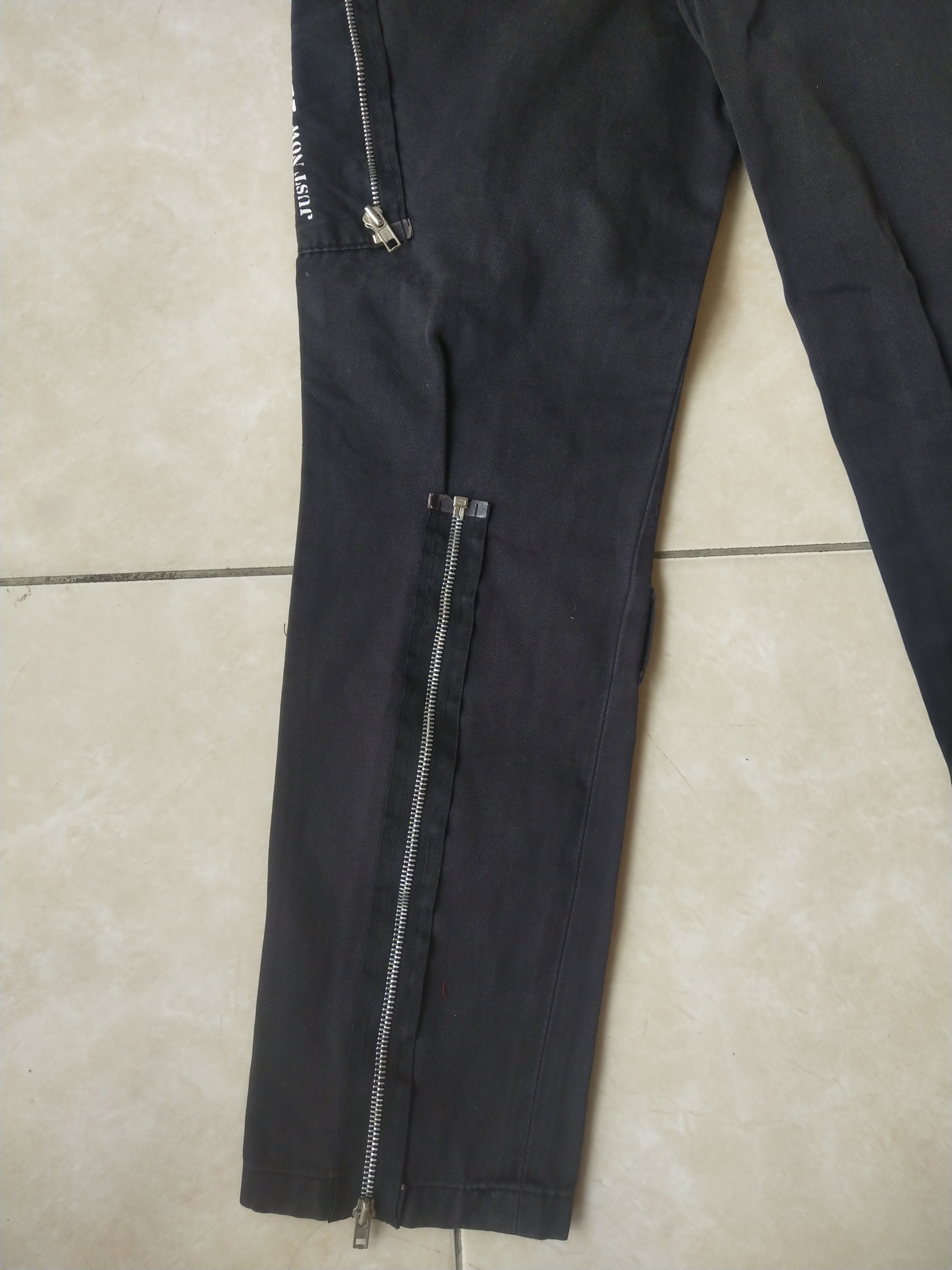 If Six Was Nine BTM Punk & Rock Black Pants – Zipper & Graphic Detail Size US 31 - 7 Thumbnail