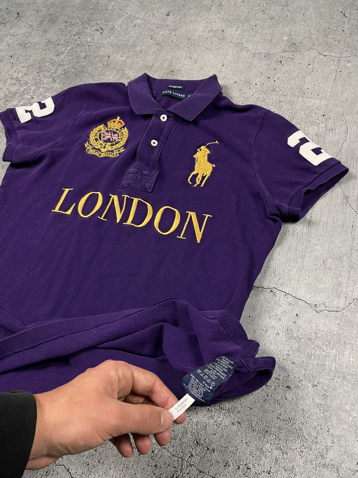 Polo Ralph Lauren × Ralph Lauren × Vintage RARE ! Polo Ralph Lauren rugby "LONDON" t-shirt Size M / US 6-8 / IT 42-44 - 5 Thumbnail