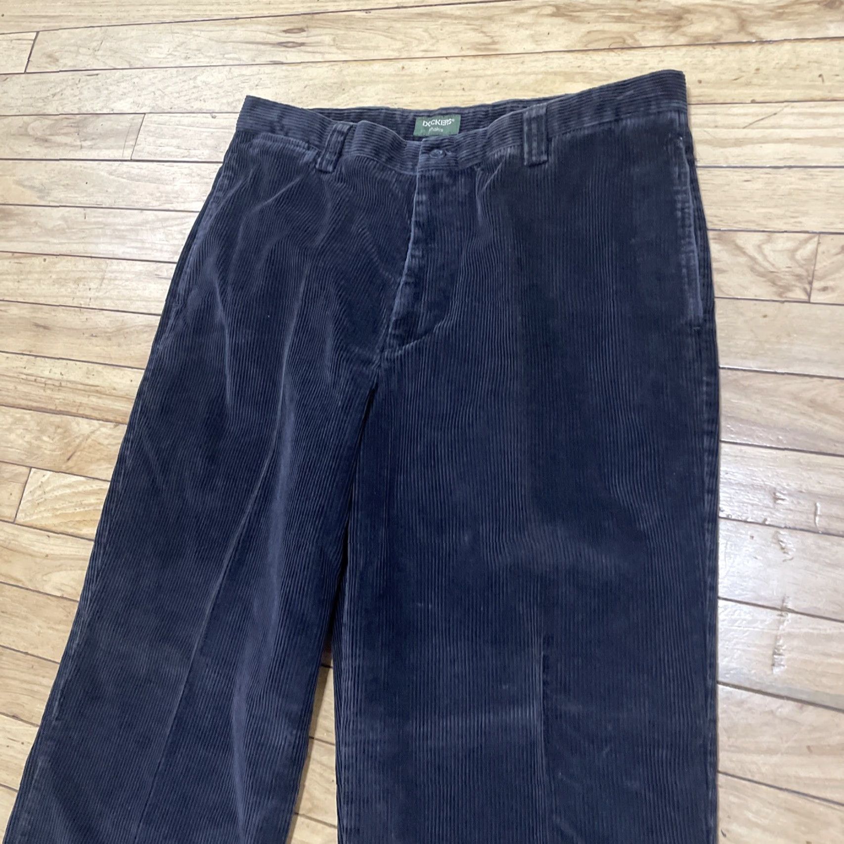 Dockers VINTAGE Dockers Khakis Pants Men 36x32 Corduroy Black 90s Skater Chunky 36 Regular Mens Size US 36 / EU 52 - 4 Thumbnail