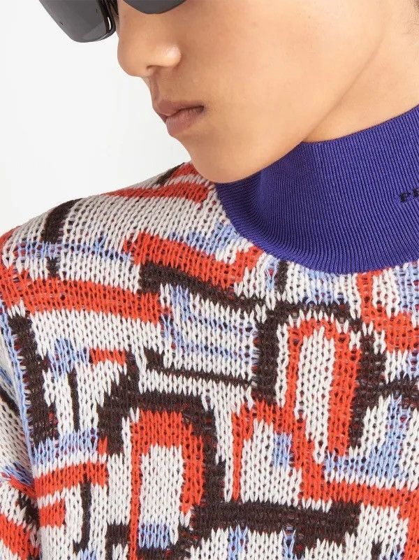 Prada Prada Multicolor Wool Cashmere Knit Sweater Size XS / US 0-2 / IT 36-38 - 6 Thumbnail