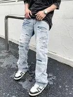 Designer × Japanese Brand retro work outdoor washed fade damaged flared jeans Size US 34 / EU 50 - 3 Thumbnail