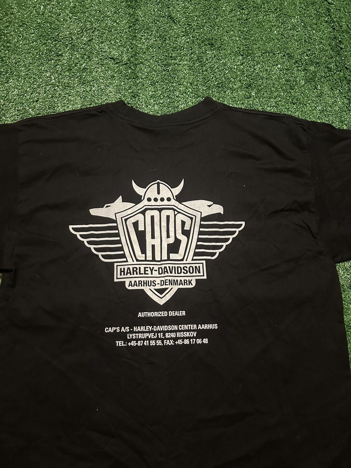 Harley Davidson Vintage Denmark Europe Harley Davidson Motorcycle Shirt Size US M / EU 48-50 / 2 - 2 Thumbnail