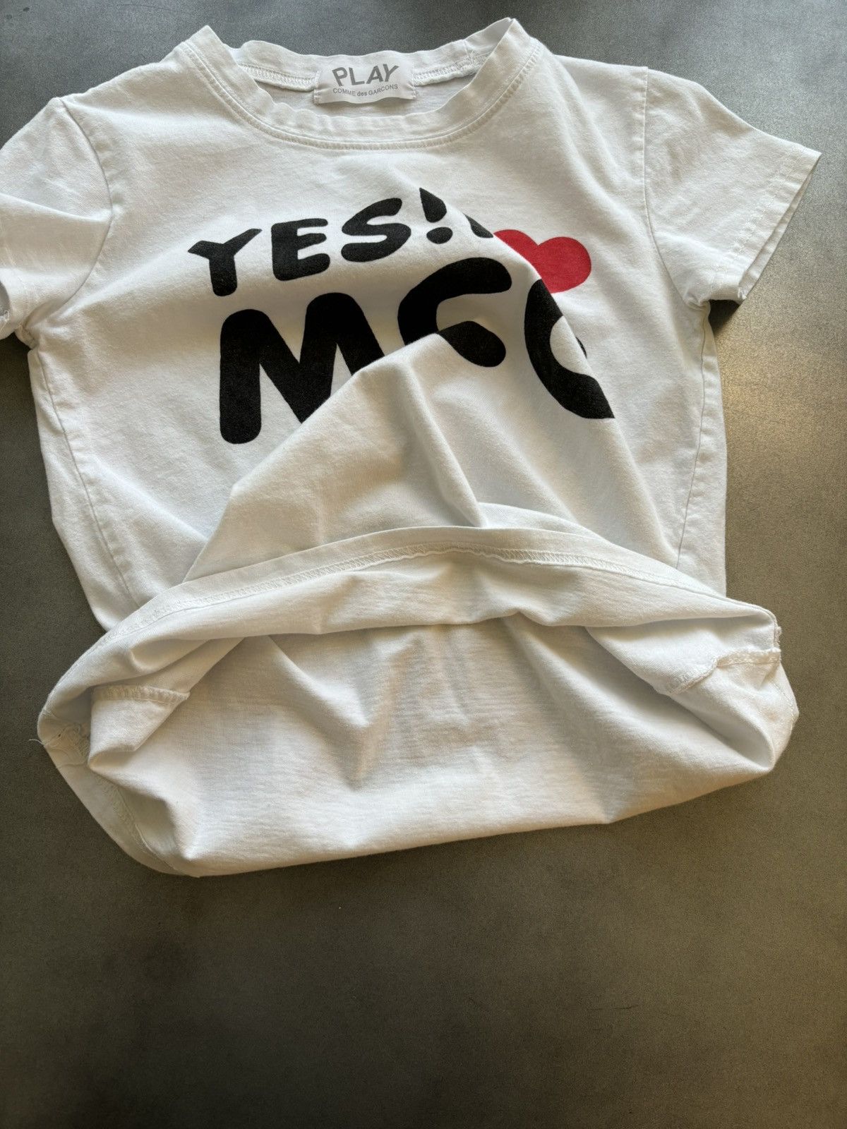 Other Y2K Baby Tee Vintage CDG Play Style Yes MCC Heart Shirt 2000 Size S / US 4 / IT 40 - 6 Thumbnail