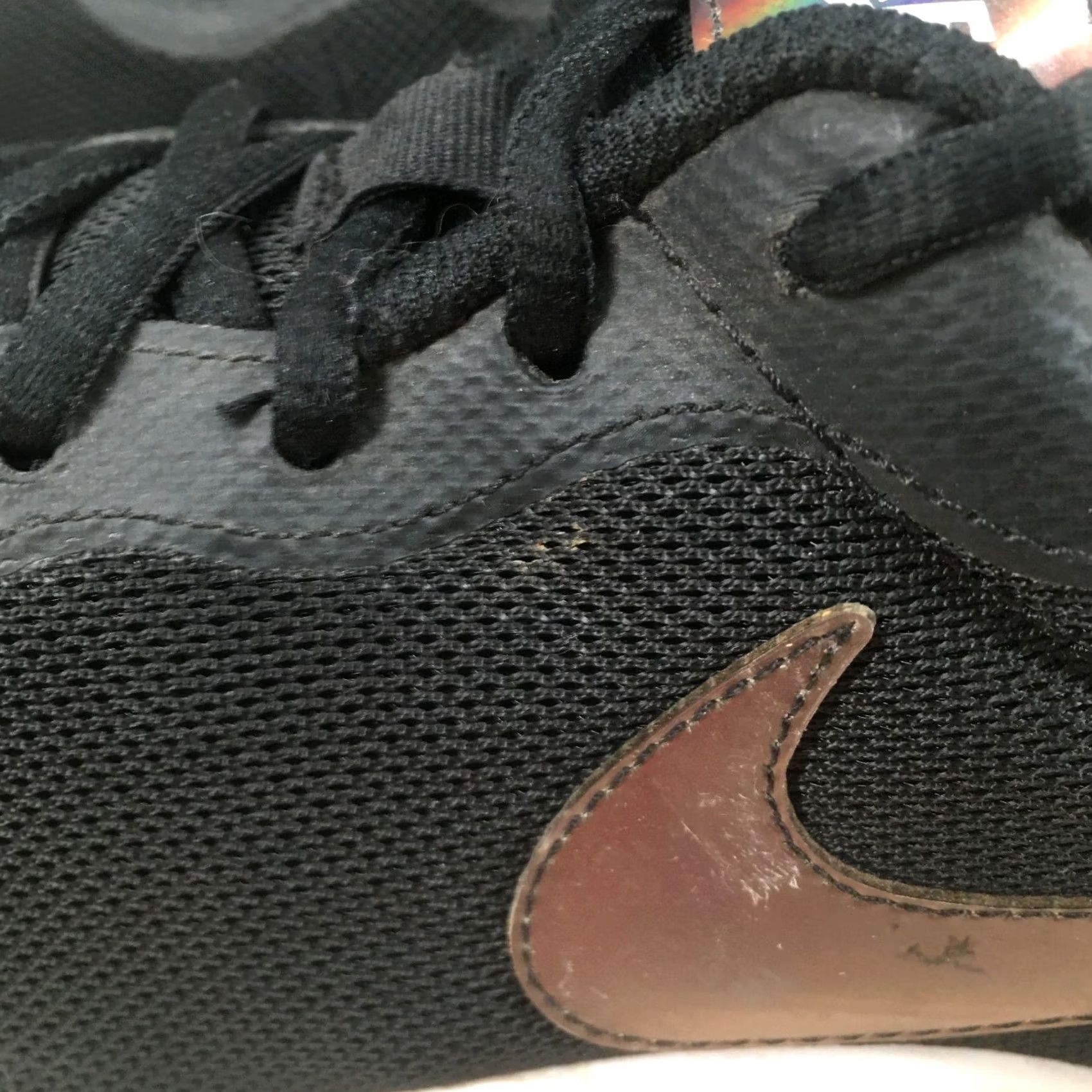 Nike Nike Shoes Womens 10 Tanjun Running Sneakers Black Lace Up Low Top Athletic Size L / US 10 / IT 46 - 4 Thumbnail