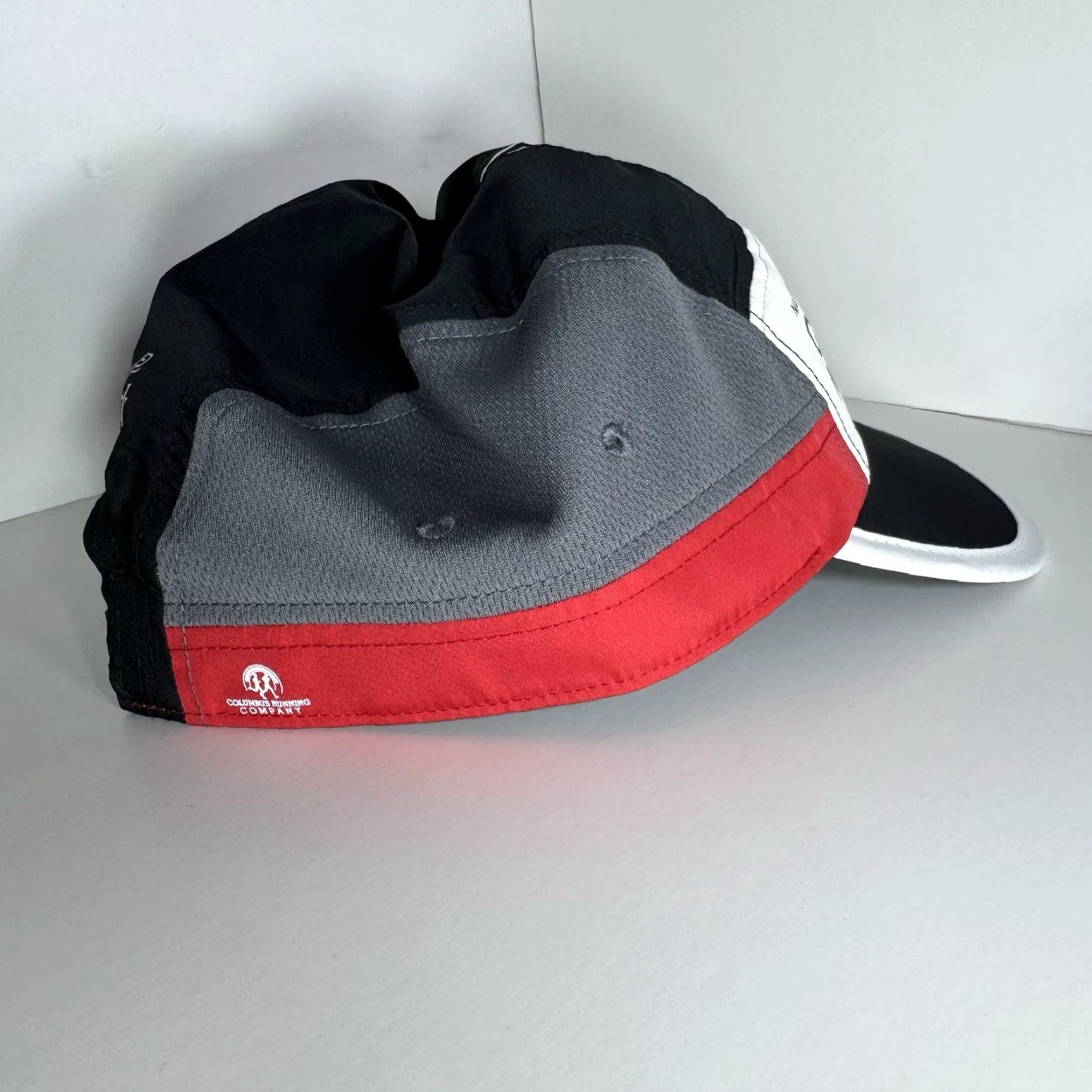 Asics Asics 5 Panel Running Cap Columbus Marathon New Lot Of 2 Men One Size Black Breathable Lightweight Cap (Vintage: No) Size ONE SIZE - 3 Thumbnail