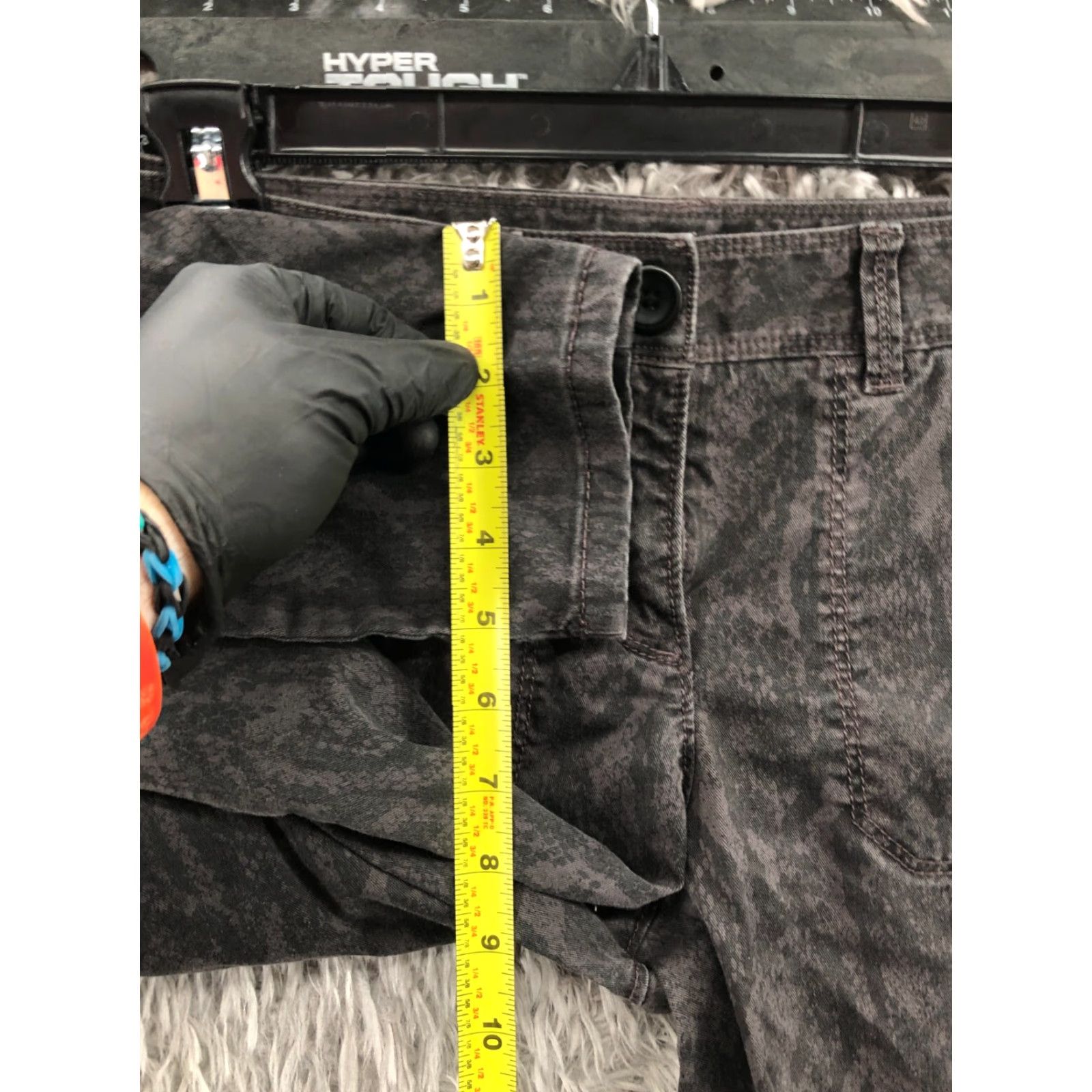 Ann Taylor Loft Petite Ankle Pants Size 4P Womens Mid Rise Animal Print Knit Polyester Pocket Skinny Front Flat Rise 8.5-10.5 in Multicolor 27 in Inseam/Navy? Size 27" / US 4 / IT 40 - 4 Thumbnail