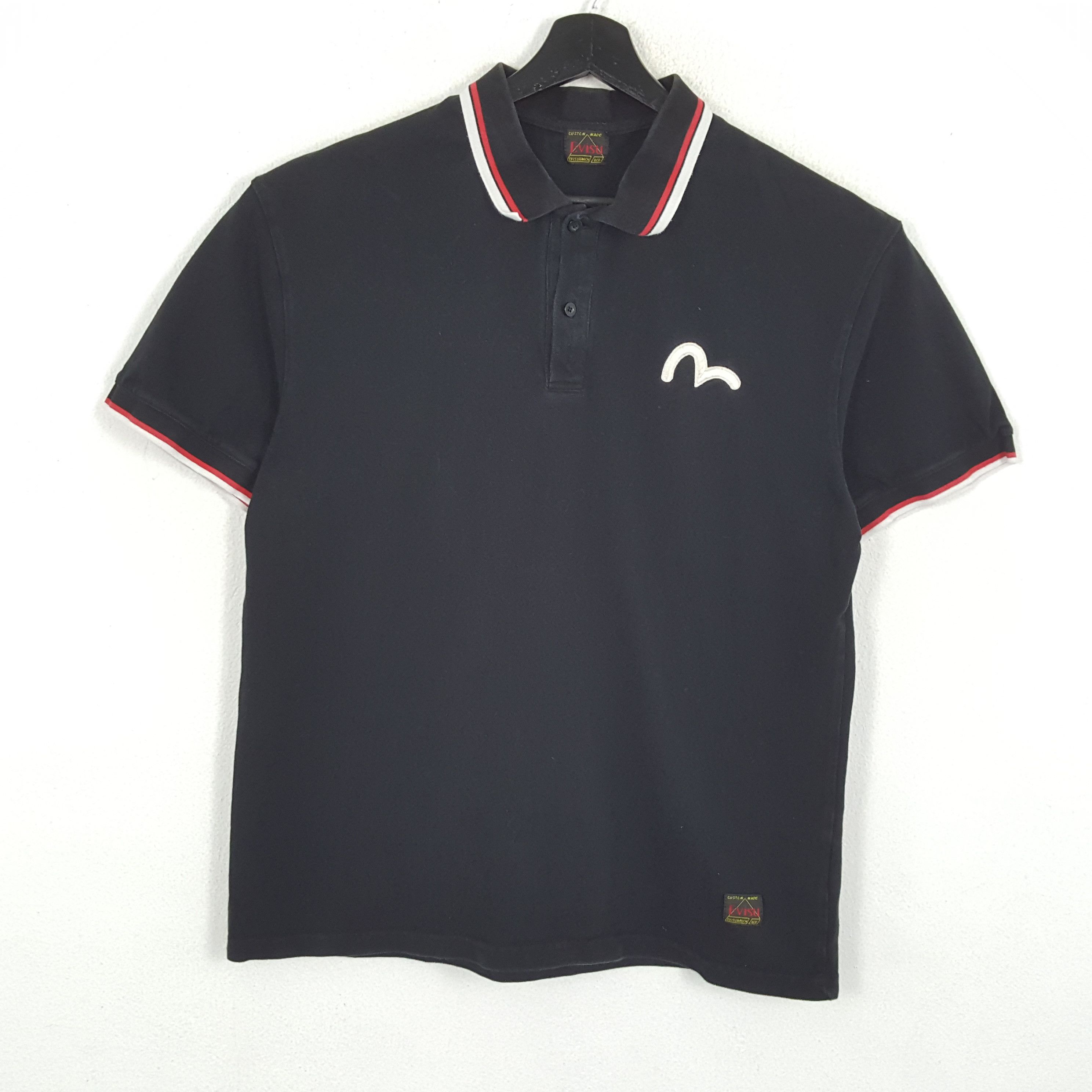 EVISU Japanese Brand Small Logo Casual Polos
