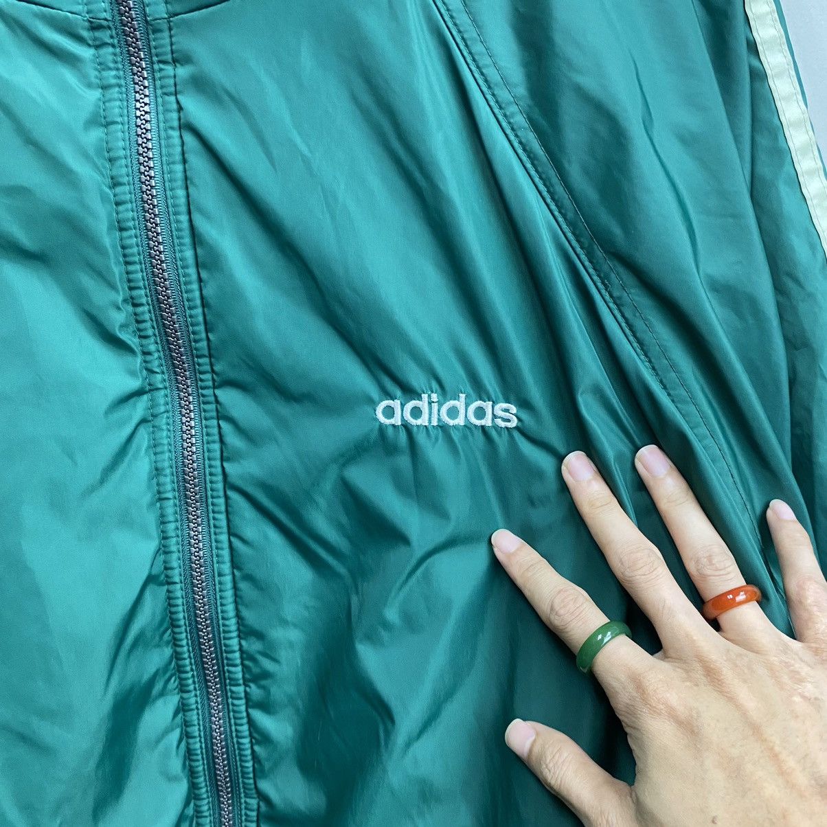 Adidas × Vintage VINTAGE‼️Adidas Trefoil Embroided Reversible Hoodie Size US XL / EU 56 / 4 - 16 Thumbnail