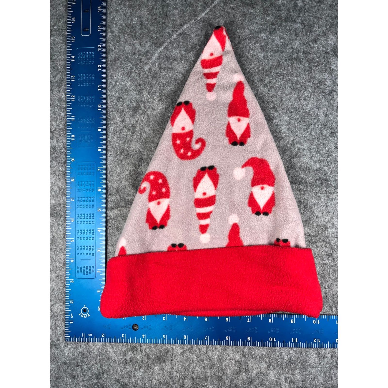 Vintage Kensie Santa Claus Hat Beanie Adult One Size Gray Red Knit Polyester Blend Mens Holiday Christmas Autumn Winter Hats Size ONE SIZE - 4 Thumbnail